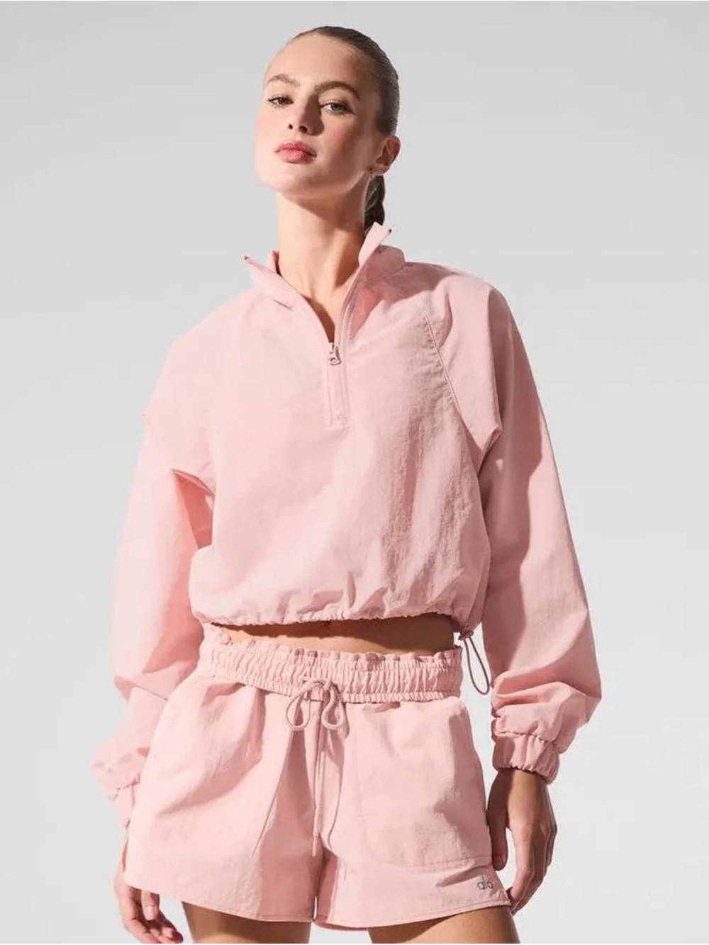 ALO Yoga Kids Peach Zip-Up Jacket